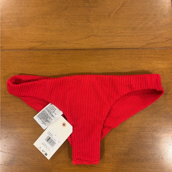 Billabong Red Ribbed Bikini Bottom - Picture 4 of 8